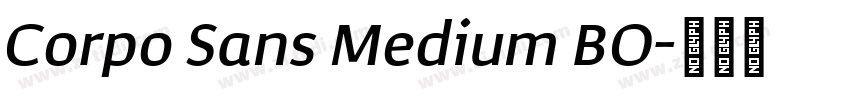 Corpo Sans Medium BO字体转换
